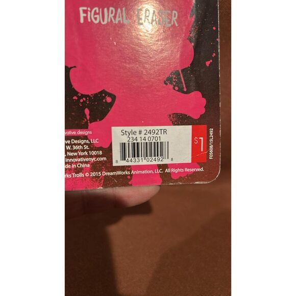 Lot of 6 Good Luck Figural Eraser  New - Picture 7 of 11